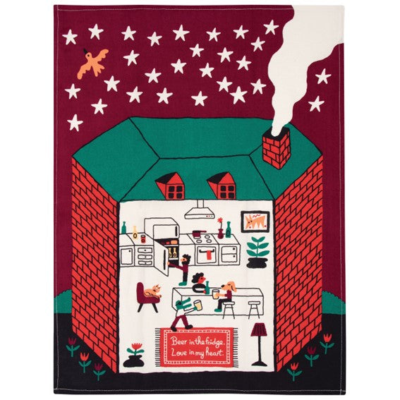 Dish Towels - Beer in the Fridge, Love in my Heart