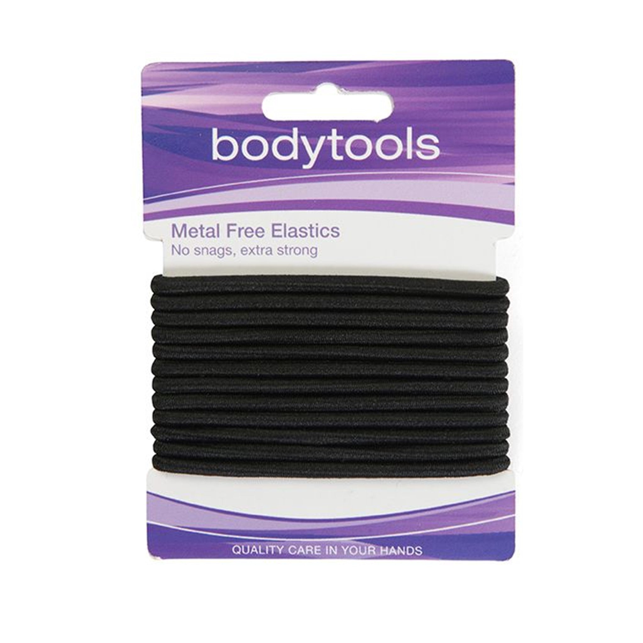 Metal Free Elastics Thick Black - Card 12