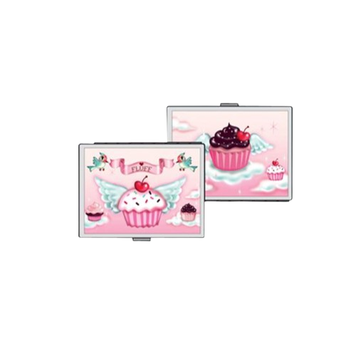 Metal 2-Sided ID Cases - Cupcake Heaven