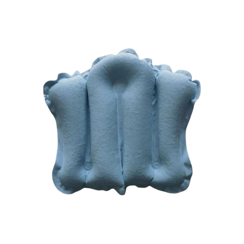 Bath Pillow Towelling Blue