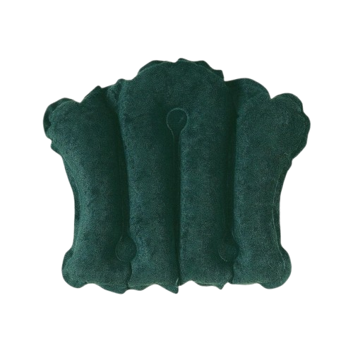 Bath Pillow Towelling Green