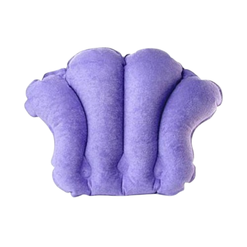 Bath Pillow Towelling Purple