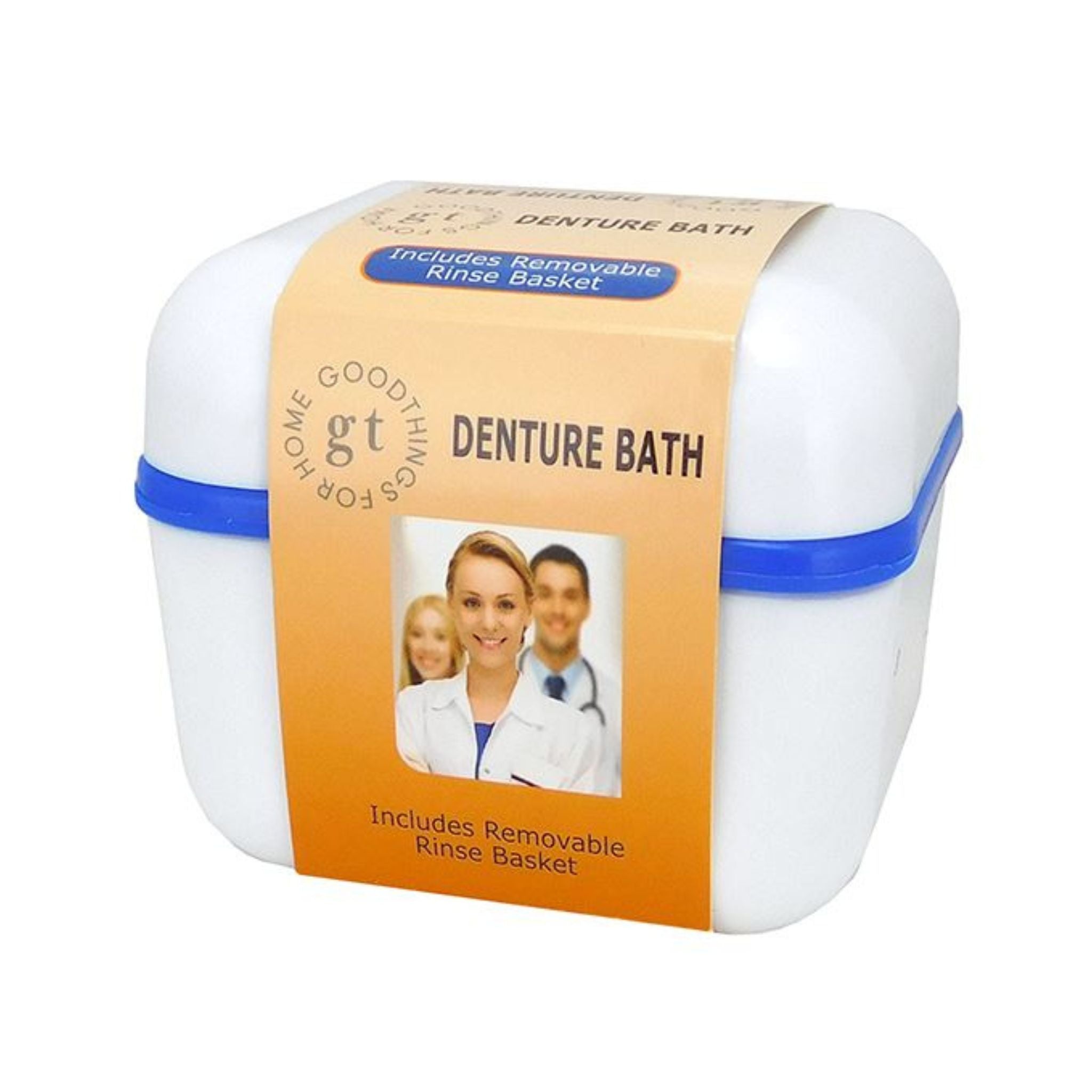 Denture Bath with Strainer