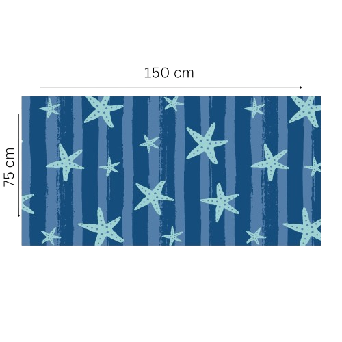 Microfibre Beach Towel - Starfish