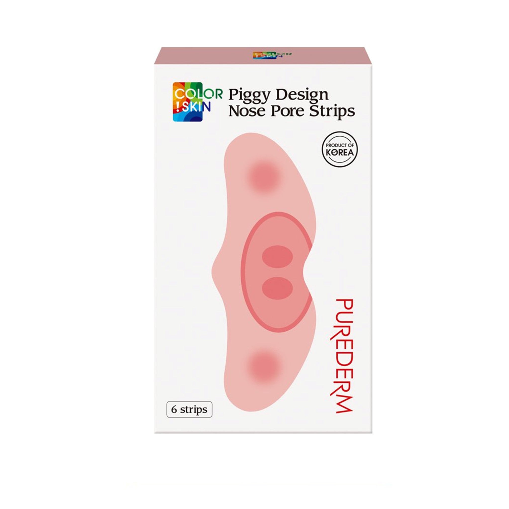 Purederm COLOR!SKIN Piggy Design Nose Pore Strips