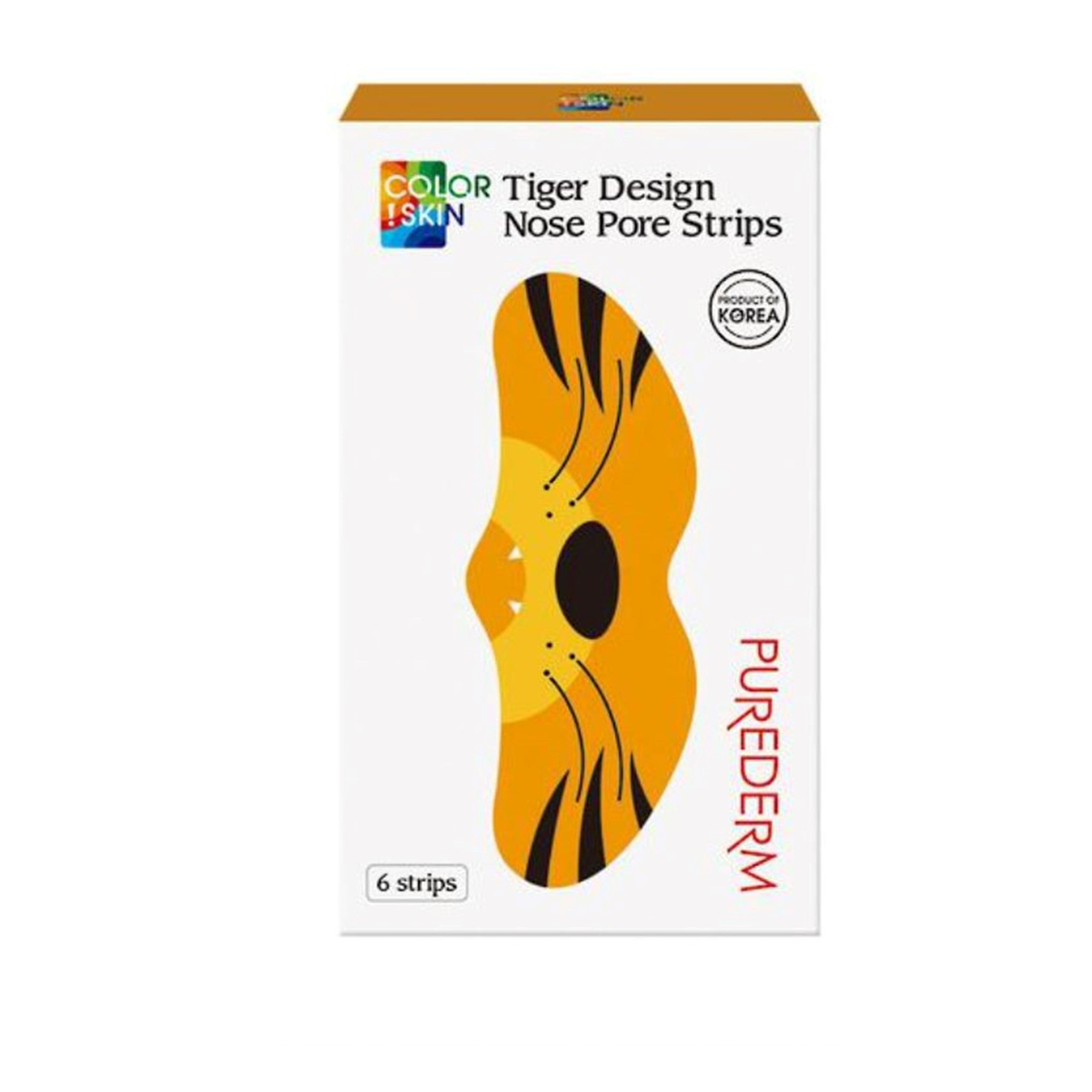 Purederm COLOR!SKIN Tiger Design Nose Pore Strips