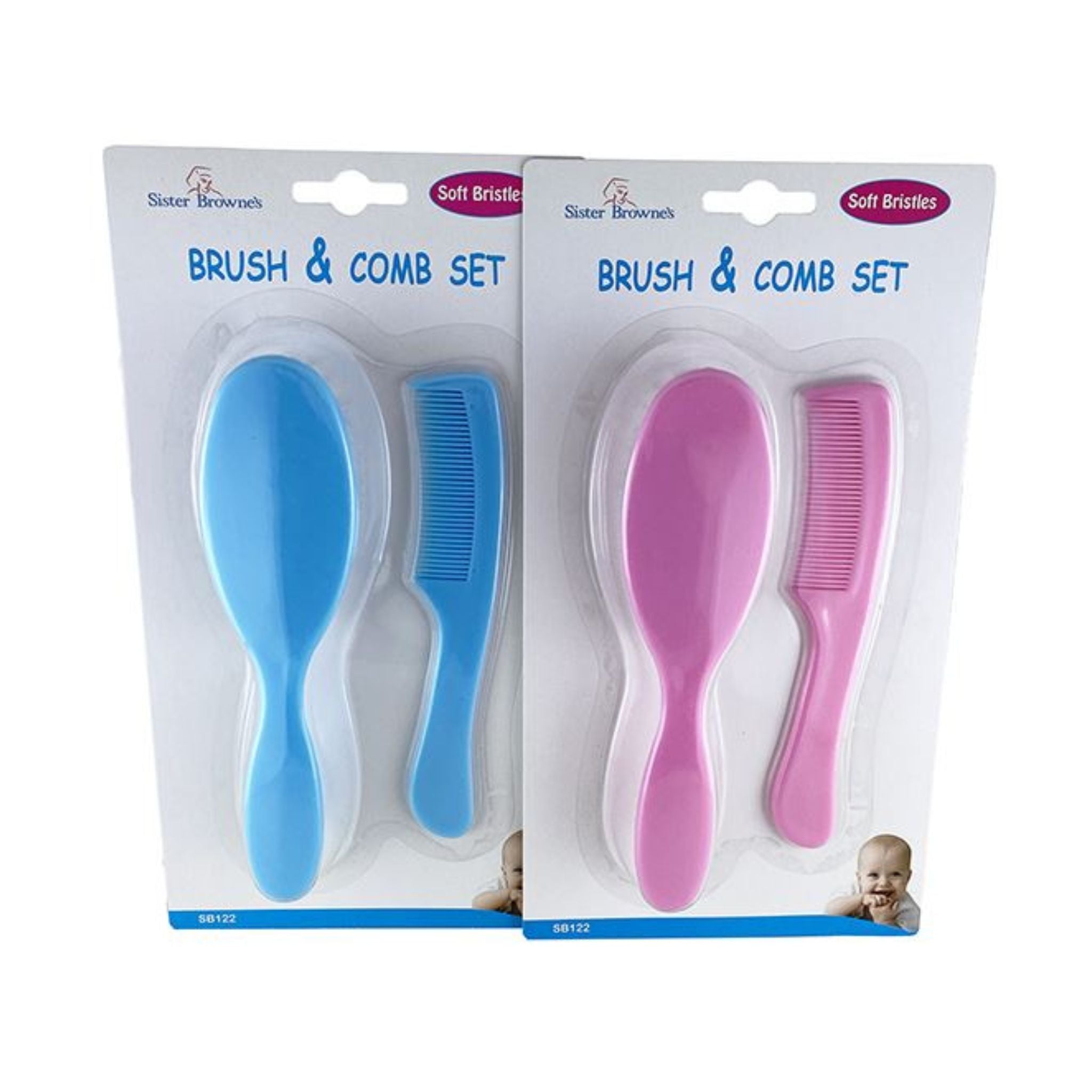 SB Children's Brush & Comb Set Hangsell