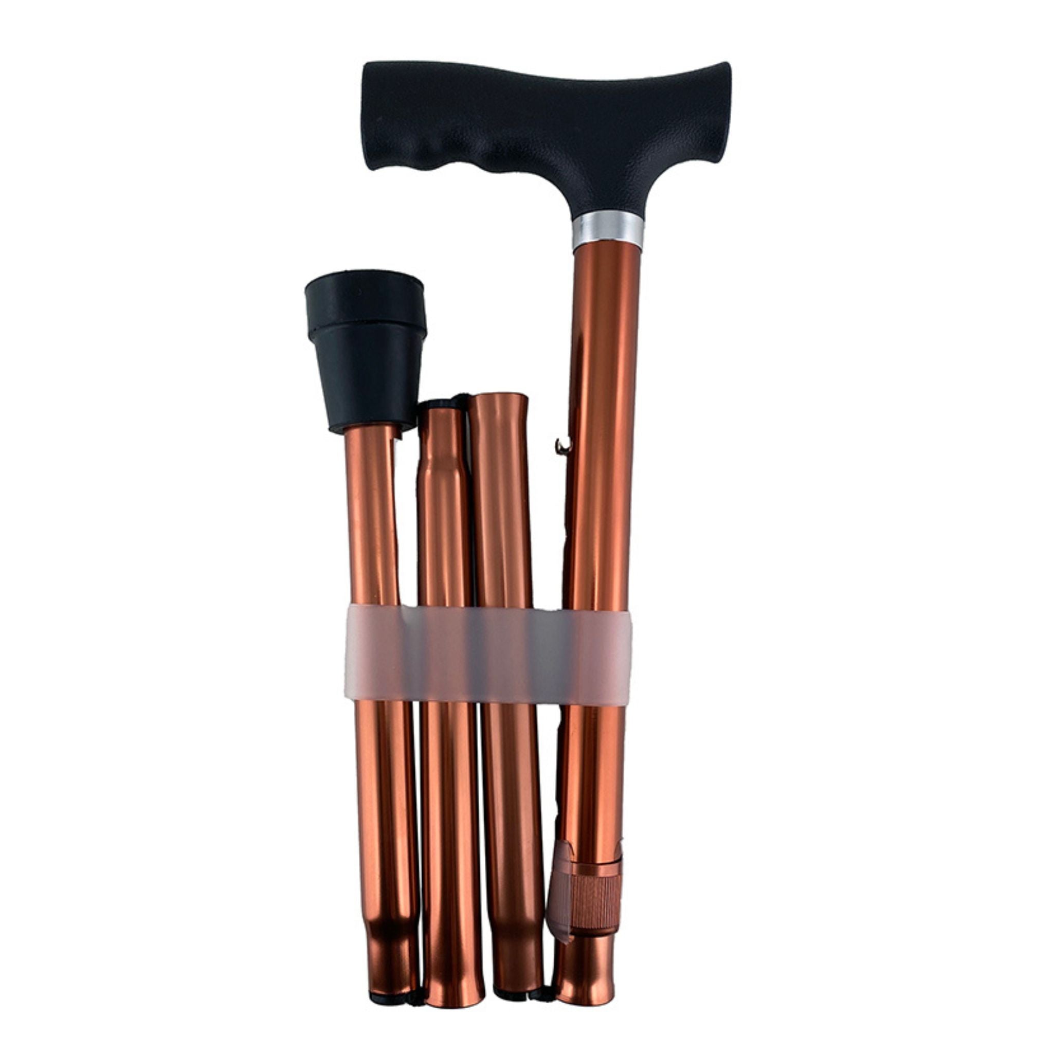 SB Foldable Walking Stick - Gold