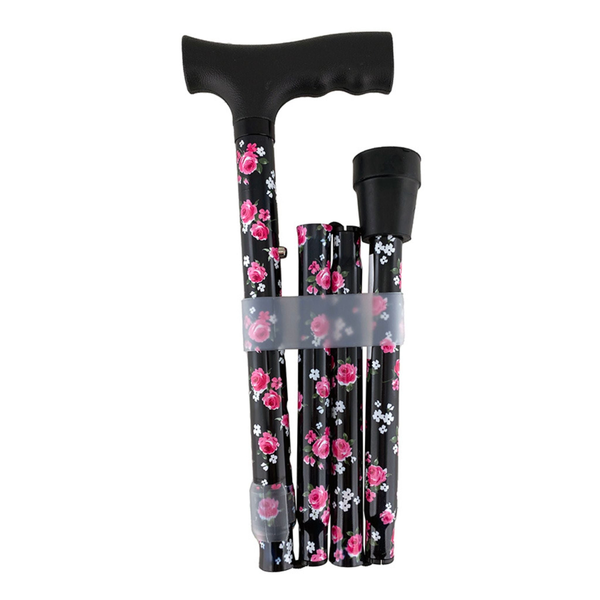 SB Foldable Walking Stick - Rose