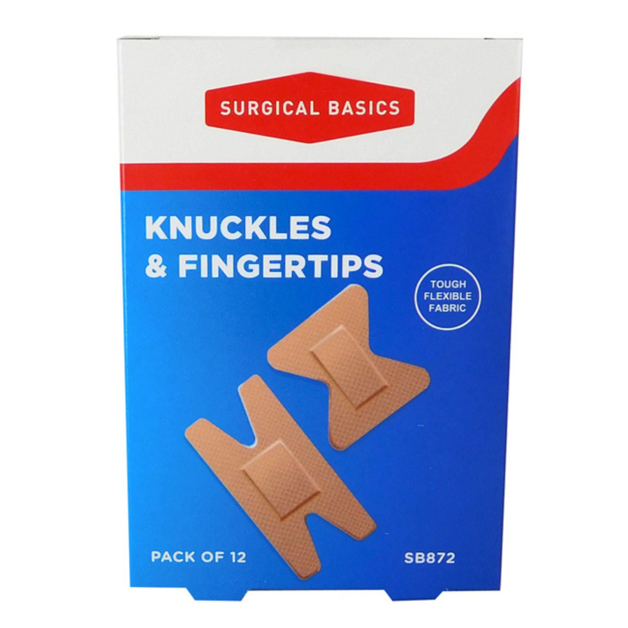 SB Knuckle & Fingertip Strips 12pk Disp - 6pcs